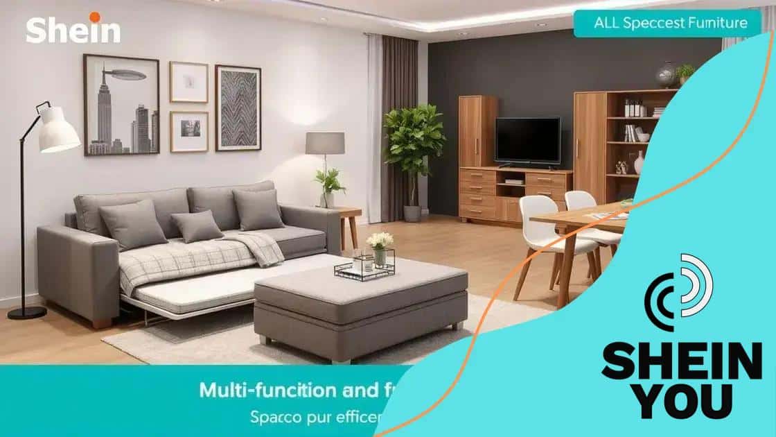 Using Shein products for multifunctional furniture