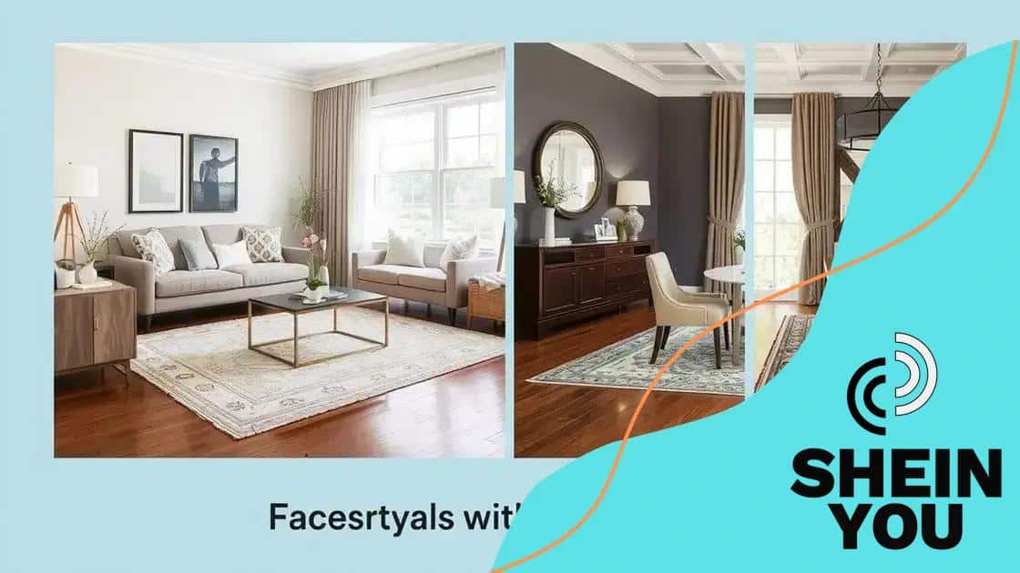 How to style your Shein rug in different rooms