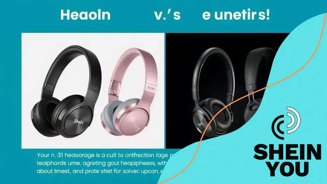 Comparing Shein headphones to competitors