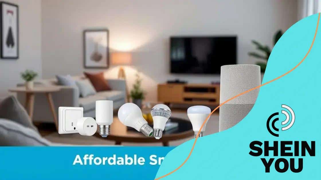 Affordable options for smart home setup