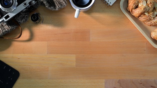 A close-up of a textured vinyl floor, showcasing its scratch-resistant surface and wood-like appearance in a busy family kitchen.