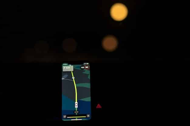 A split-screen comparison showing a smartphone in light mode versus dark mode. The dark mode interface is visually appealing and suggests energy conservation.