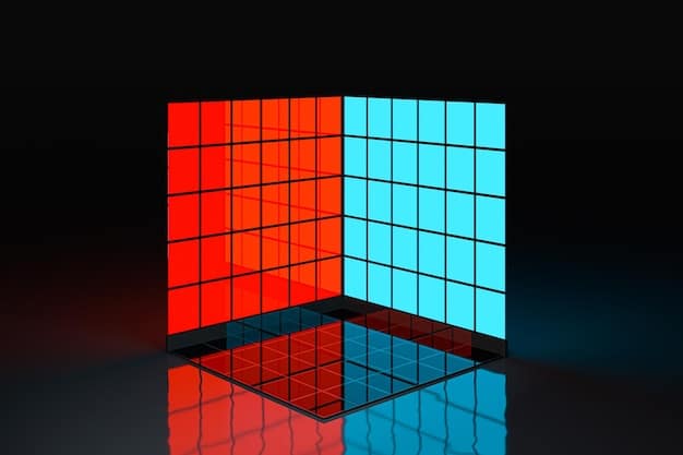 A side-by-side comparison of OLED and QLED screens displaying a black screen to demonstrate the infinite contrast ratio of OLED and the slight light bleed in QLED.