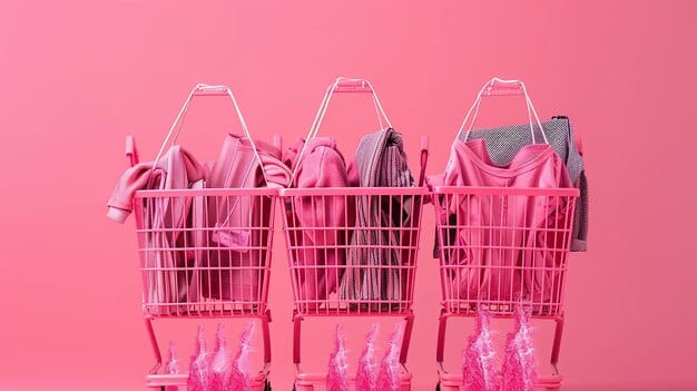A split-screen visual. On one side, a SHEIN shopping cart with multiple clothing items, showcasing the original prices. On the other side, the same cart with a visible discount applied from an influencer code, highlighting the final, reduced price. Text overlay reads 