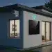 Advanced smart home security system protecting a modern residence